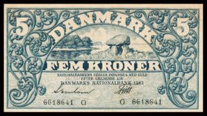 Danmark 5 Kroner 1942 Kvalitet 1- G6618641
