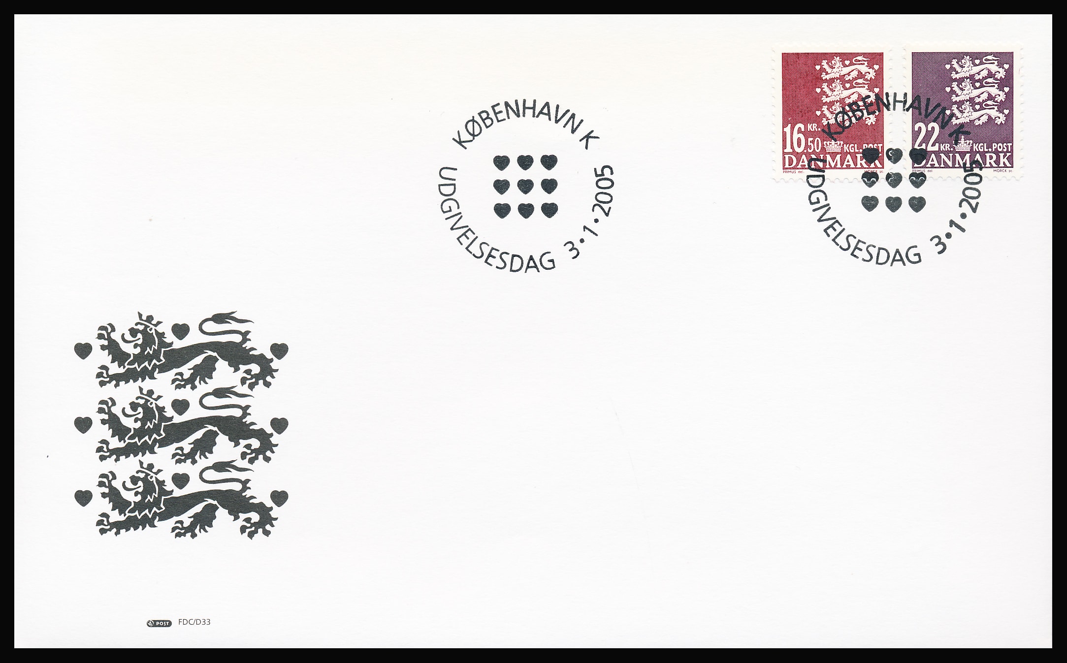 Danmark FDC AFA 1414-1415