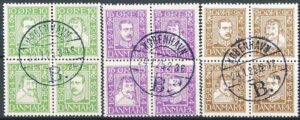 Danmark AFA 132-143 Stemplet