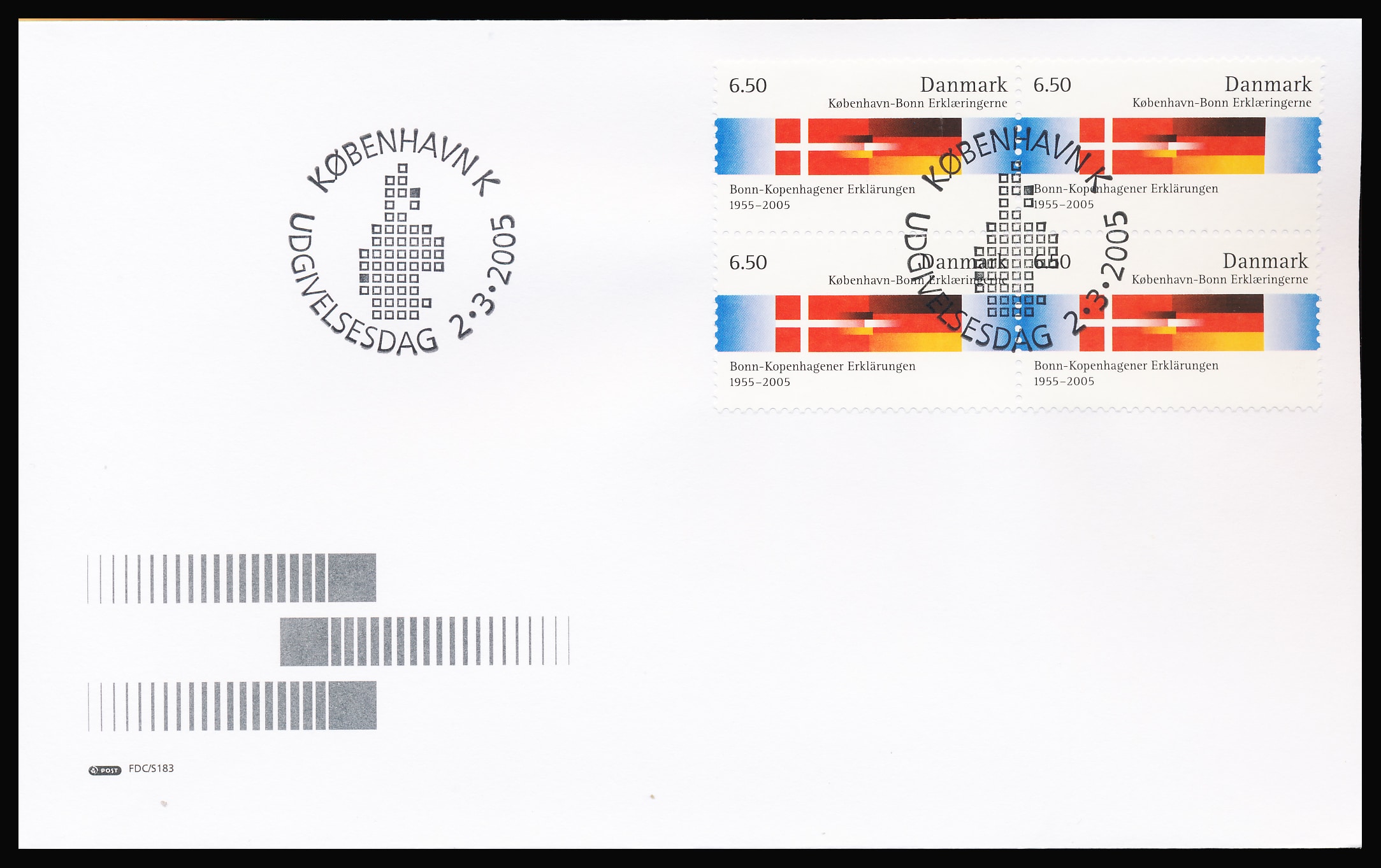 Danmark FDC AFA 1431 4-Blok