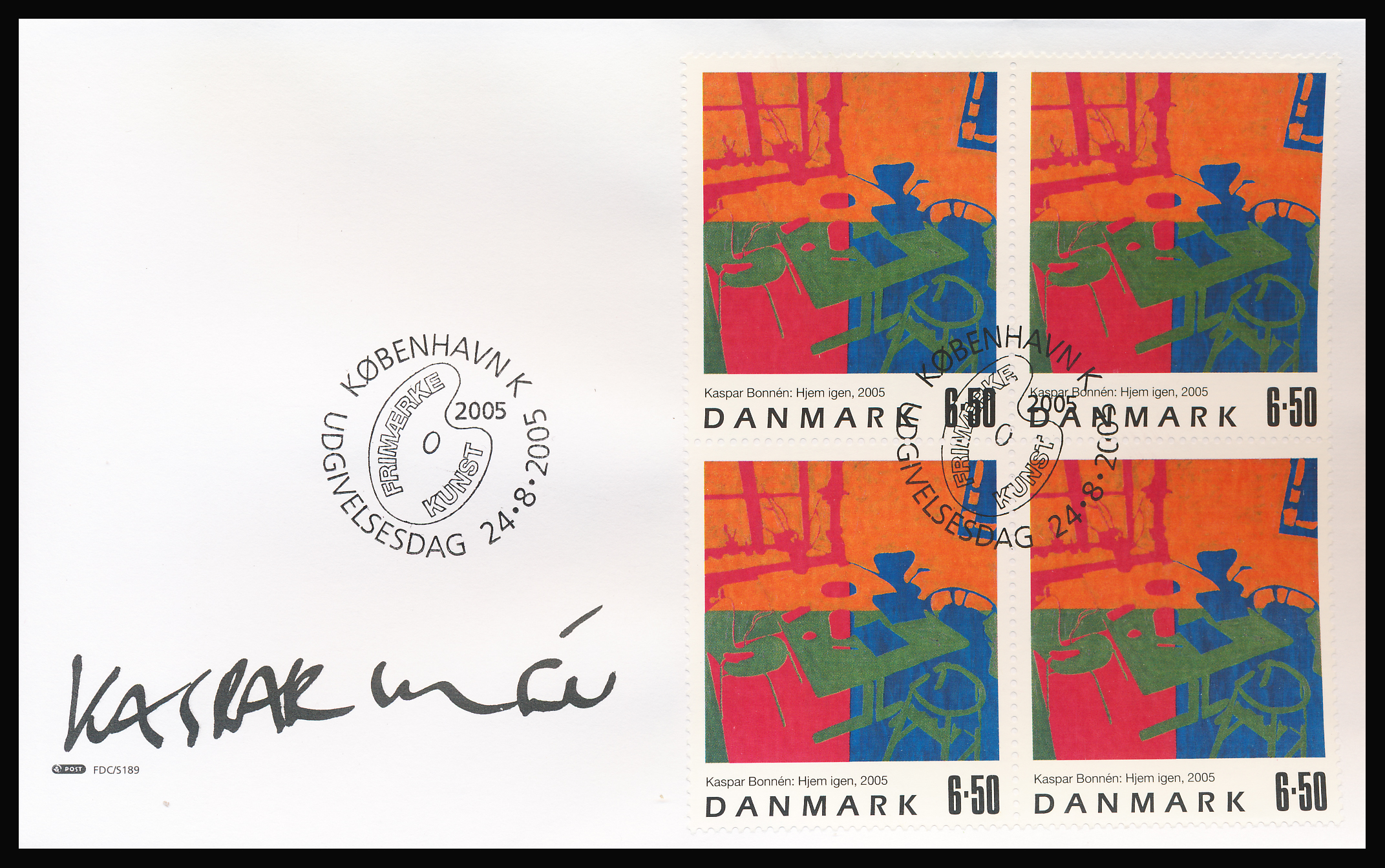 Danmark FDC AFA 1440 4-Blok
