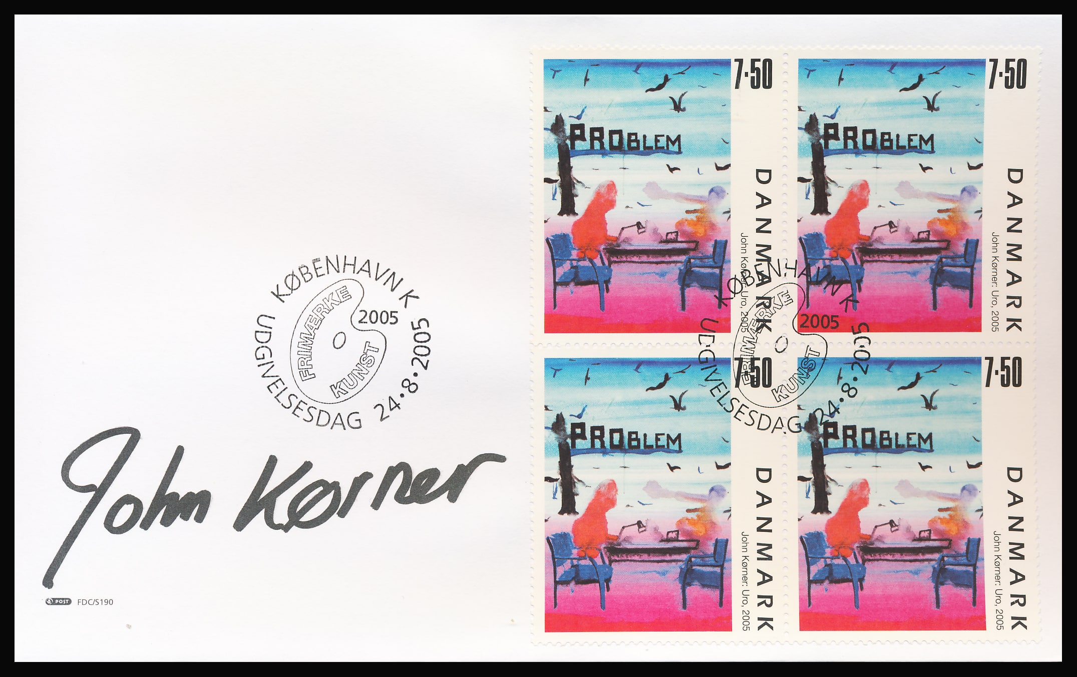 Danmark FDC AFA 1441 4-Blok