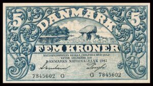 Danmark 5 Kroner 1942 Kvalitet 1 G7845602