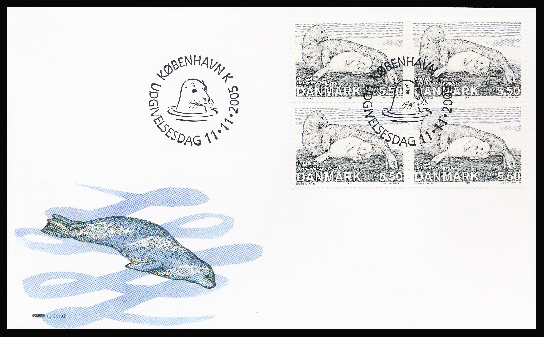 Danmark FDC AFA 1451-1452 4-Blok