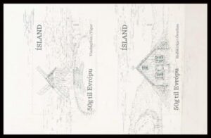 Island AFA 1453+1454 Parstykke Postfrisk