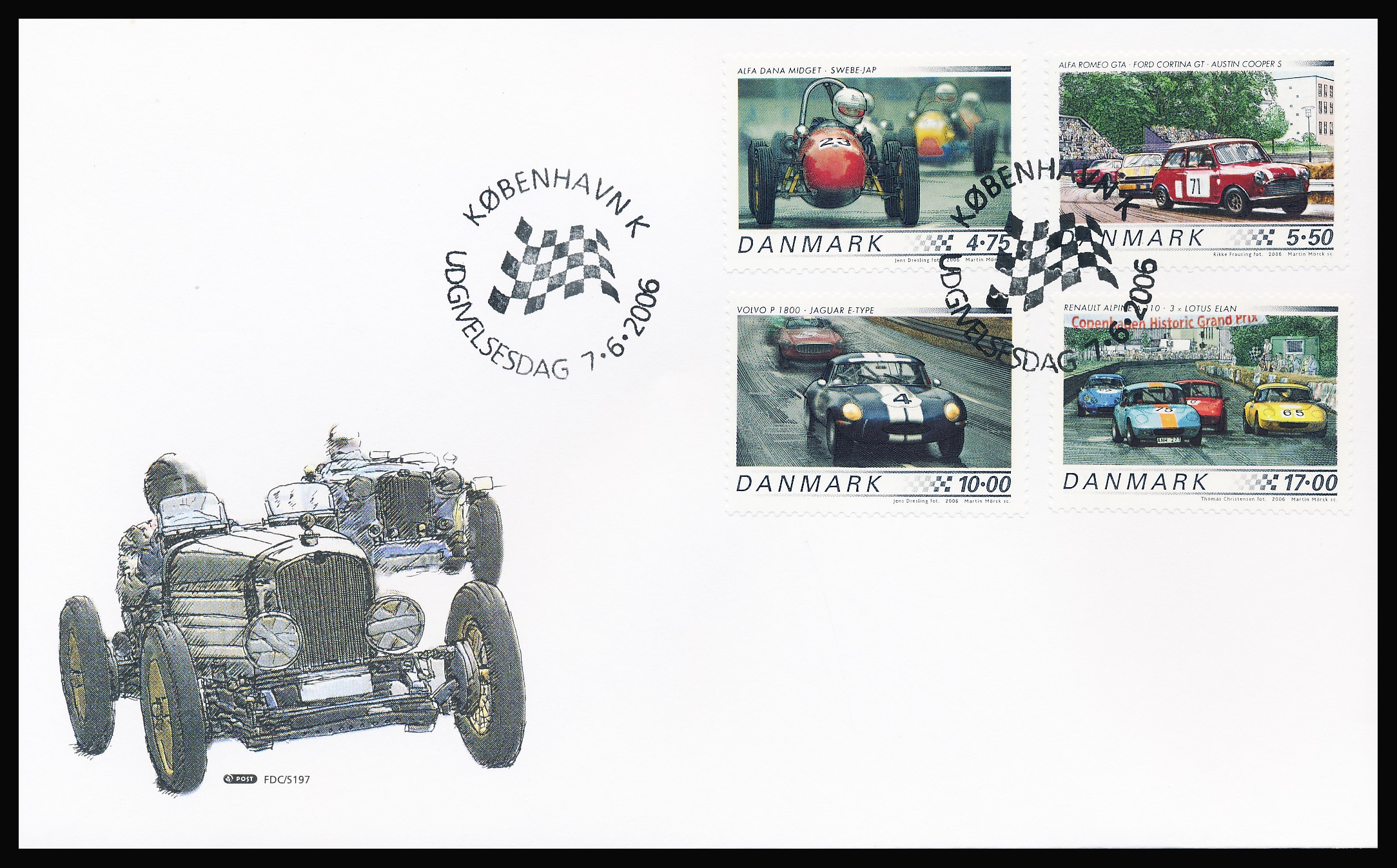 Danmark FDC AFA 1470-1473