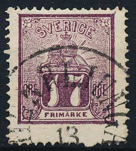 Sverige AFA 015 Stemplet