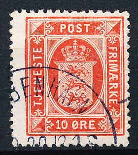 Danmark Tjenestemærke AFA 15 Stemplet