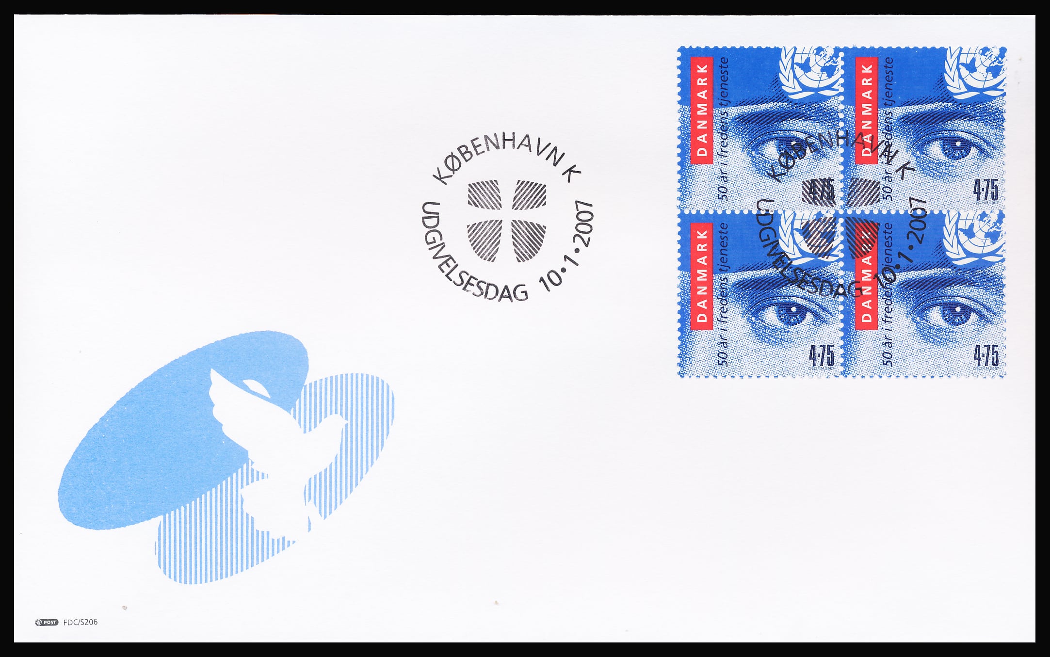 Danmark FDC AFA 1500 4-Blok