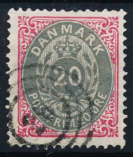 Danmark AFA 28 Stemplet