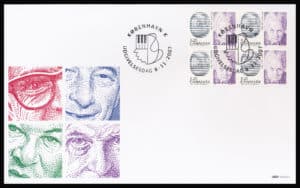 Danmark FDC AFA 1518-1521 4-Blok