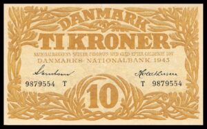 Danmark 10 Kroners 1943 Kvalitet 01 T9879554