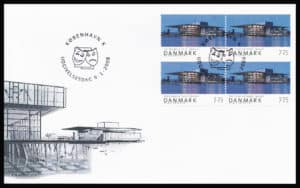 Danmark FDC AFA 1526-1528 4-Blok