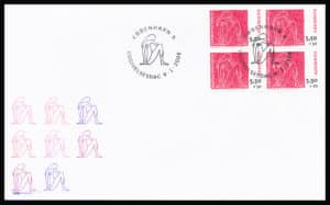 Danmark FDC AFA 1529 4-Blok