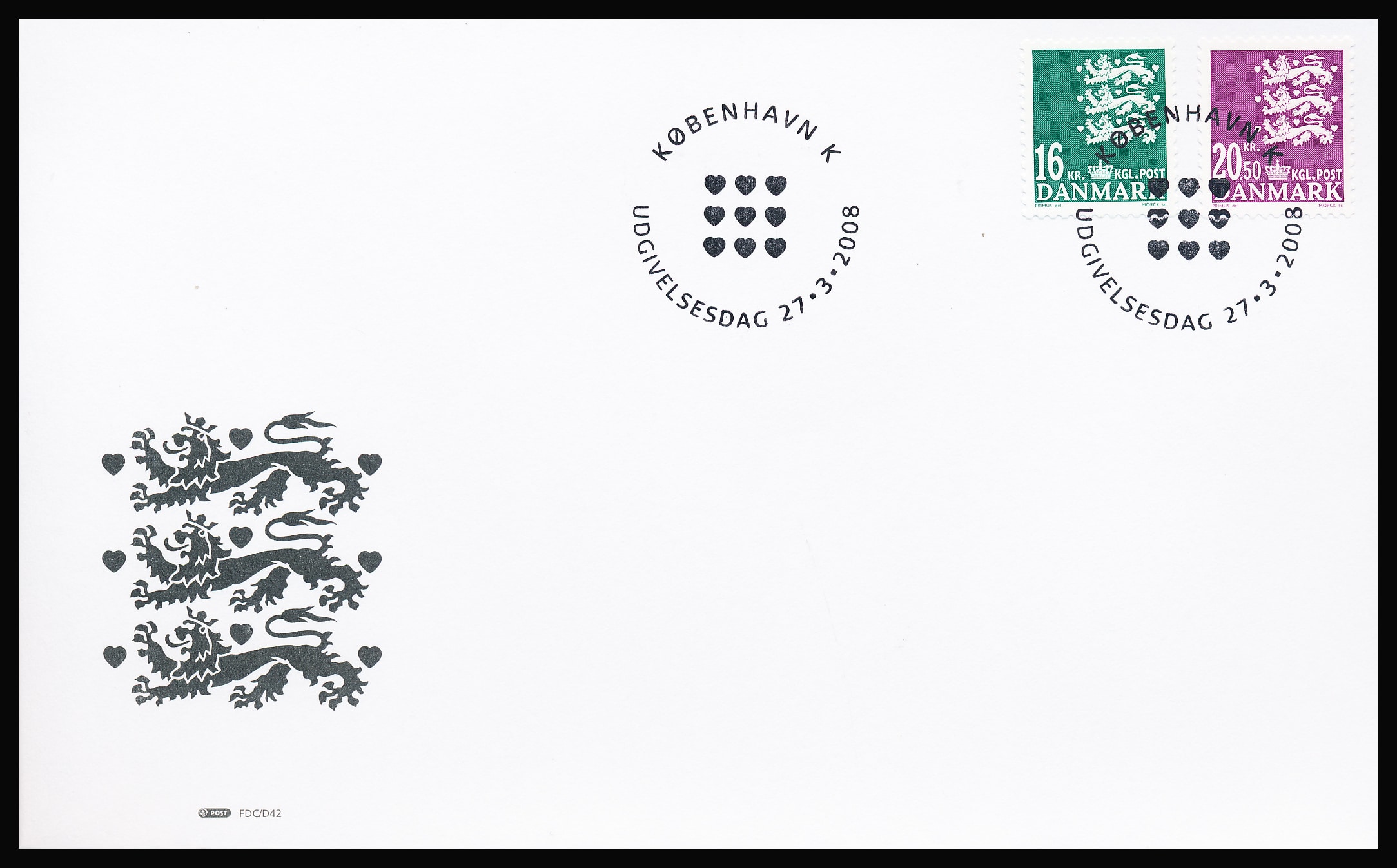 Danmark FDC AFA 1531-1532
