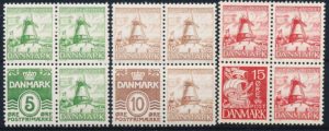 Danmark AFA 236-238 4-Blokke Postfrisk