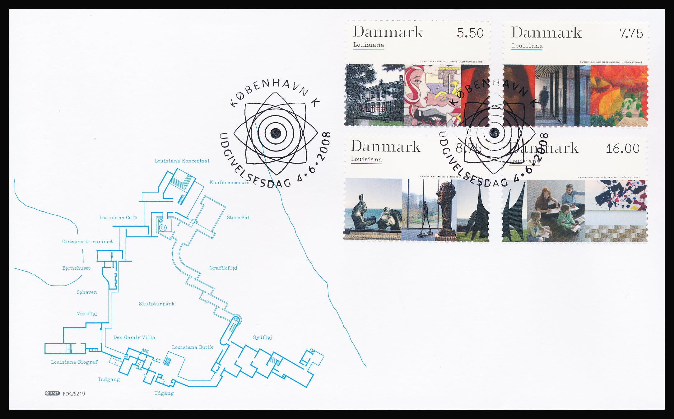 Danmark FDC AFA 1539-1542