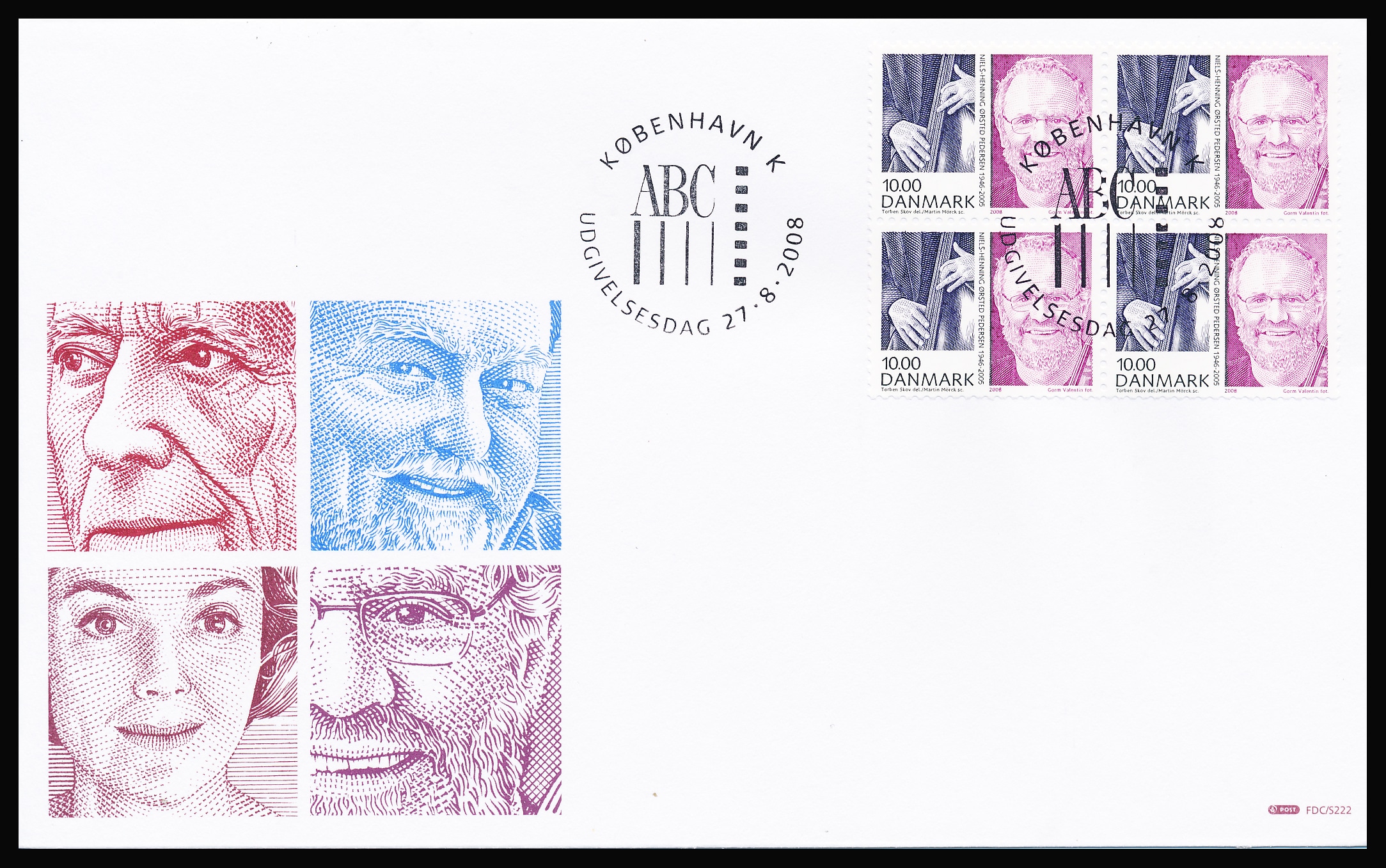 Danmark FDC AFA 1550-1553 4-Blok