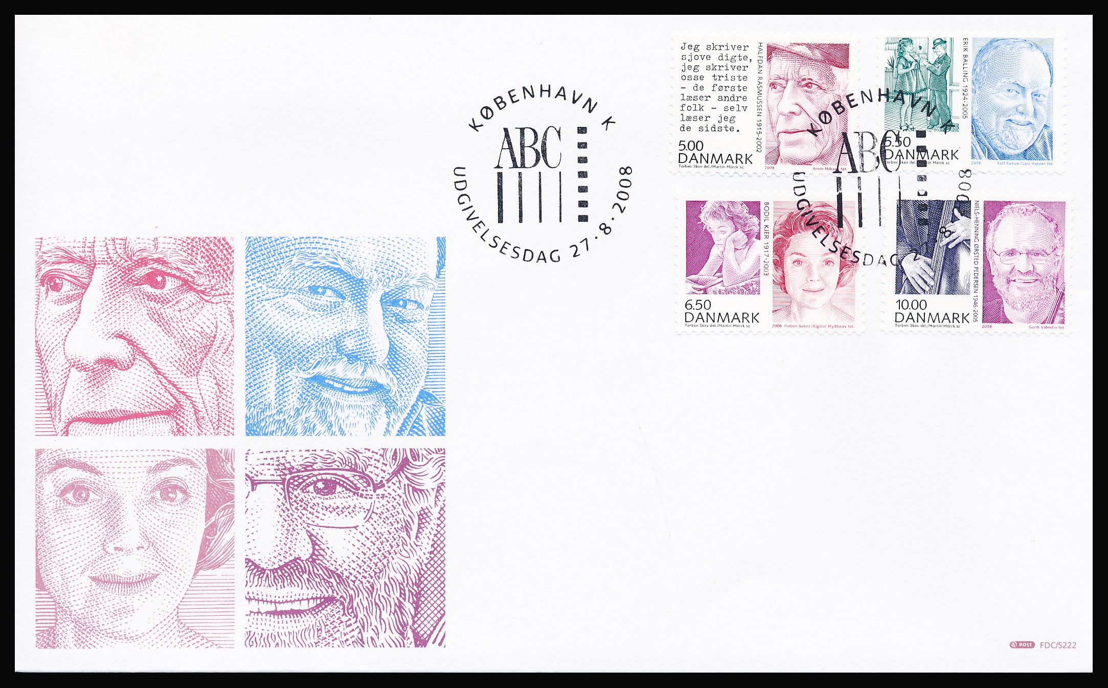 Danmark FDC AFA 1550-1553