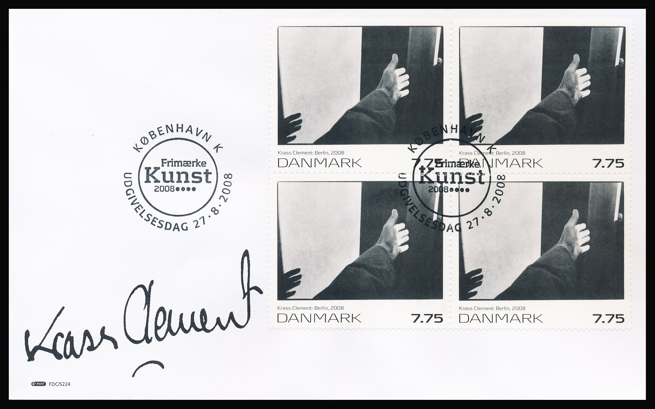 Danmark FDC AFA 1554-1555 4-Blok