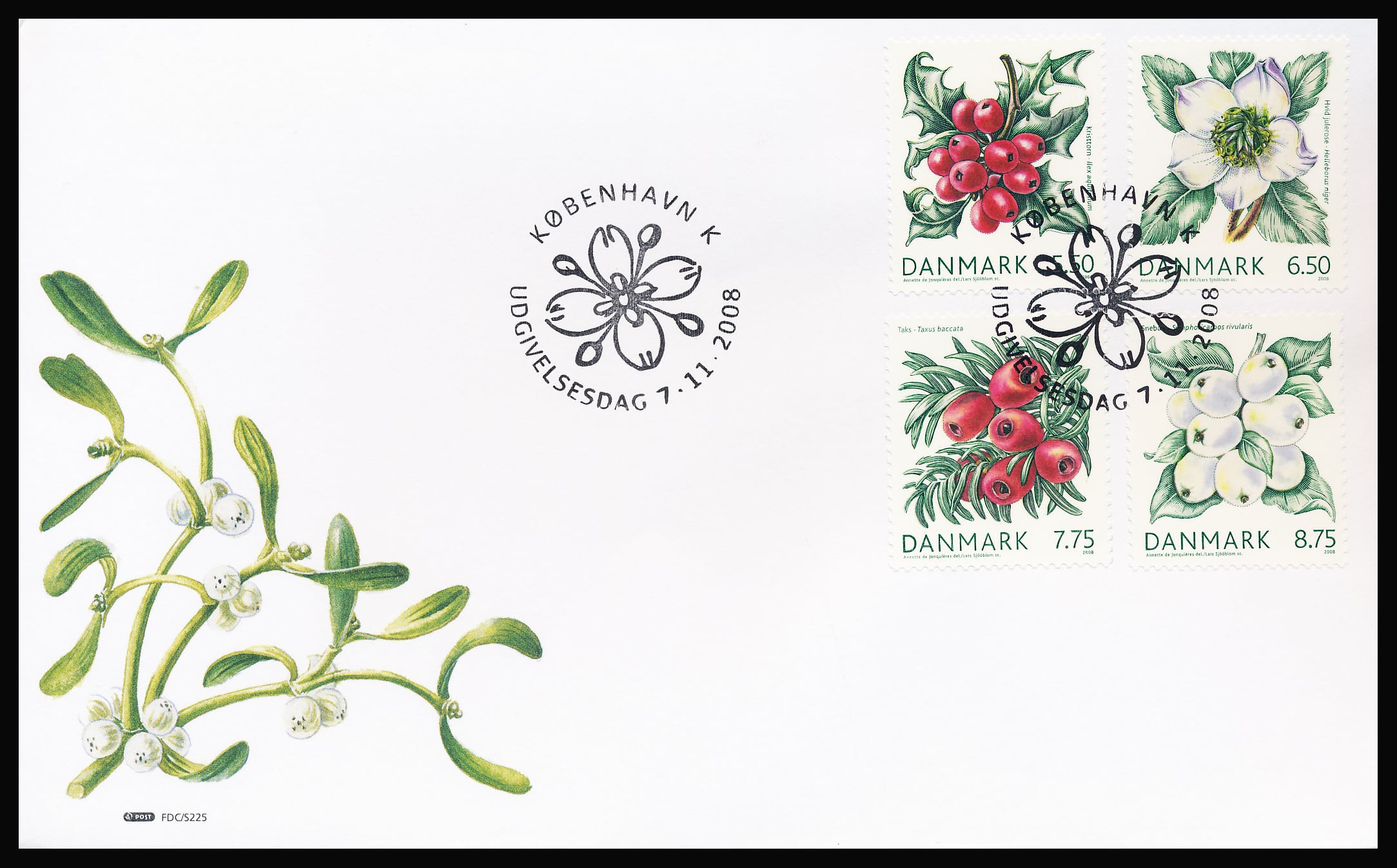 Danmark FDC AFA 1556-1559
