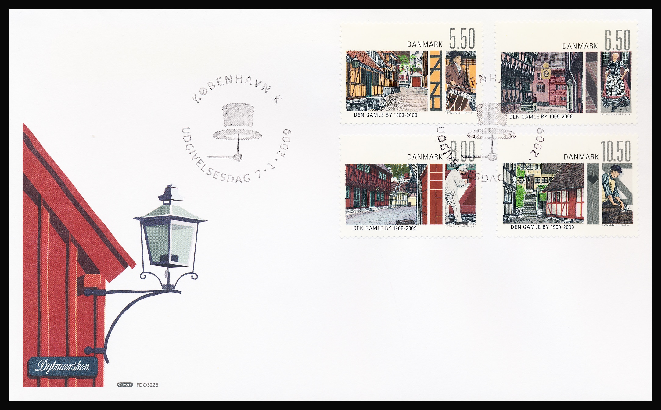 Danmark FDC AFA 1563-1566