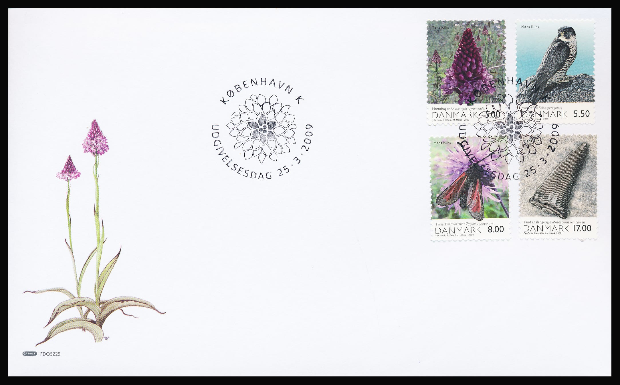 Danmark FDC AFA 1571-1574