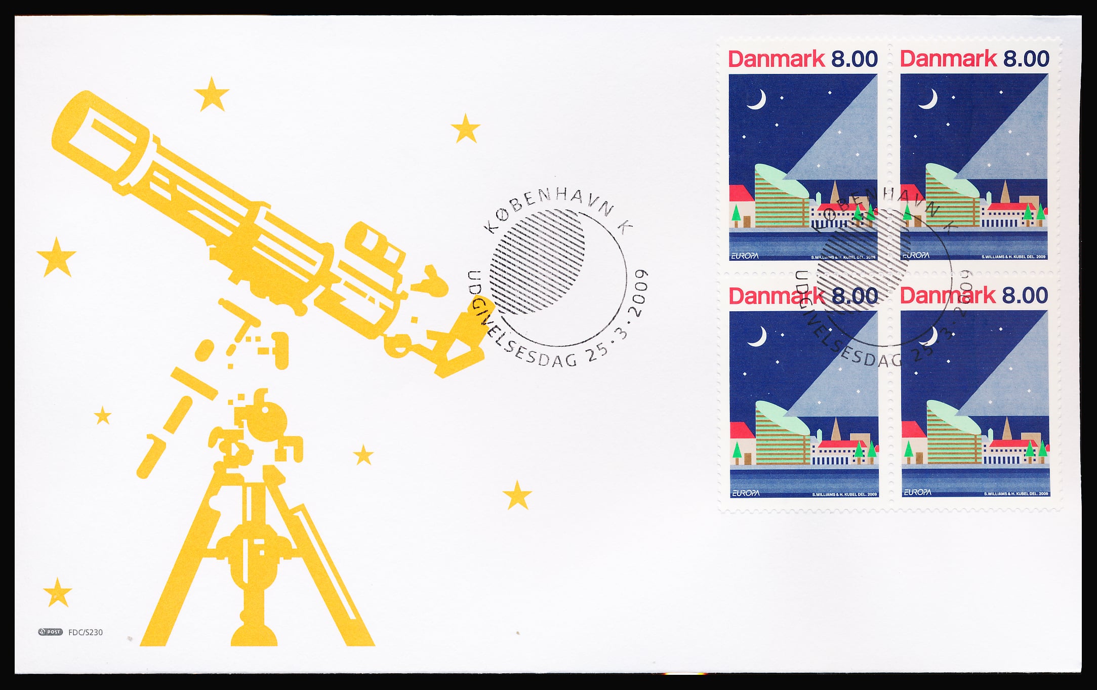 Danmark FDC AFA 1576-1577 4-Blok