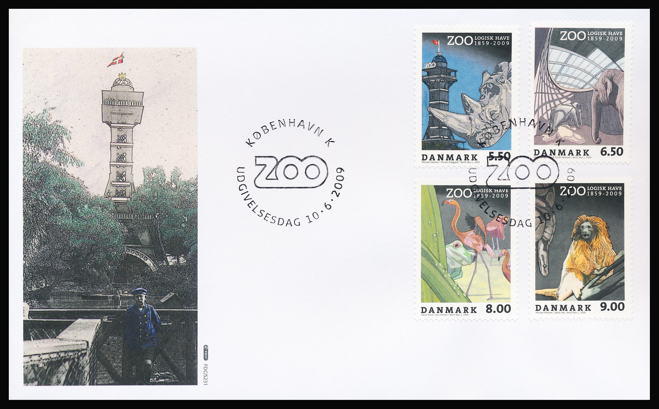 Danmark FDC AFA 1578-1581