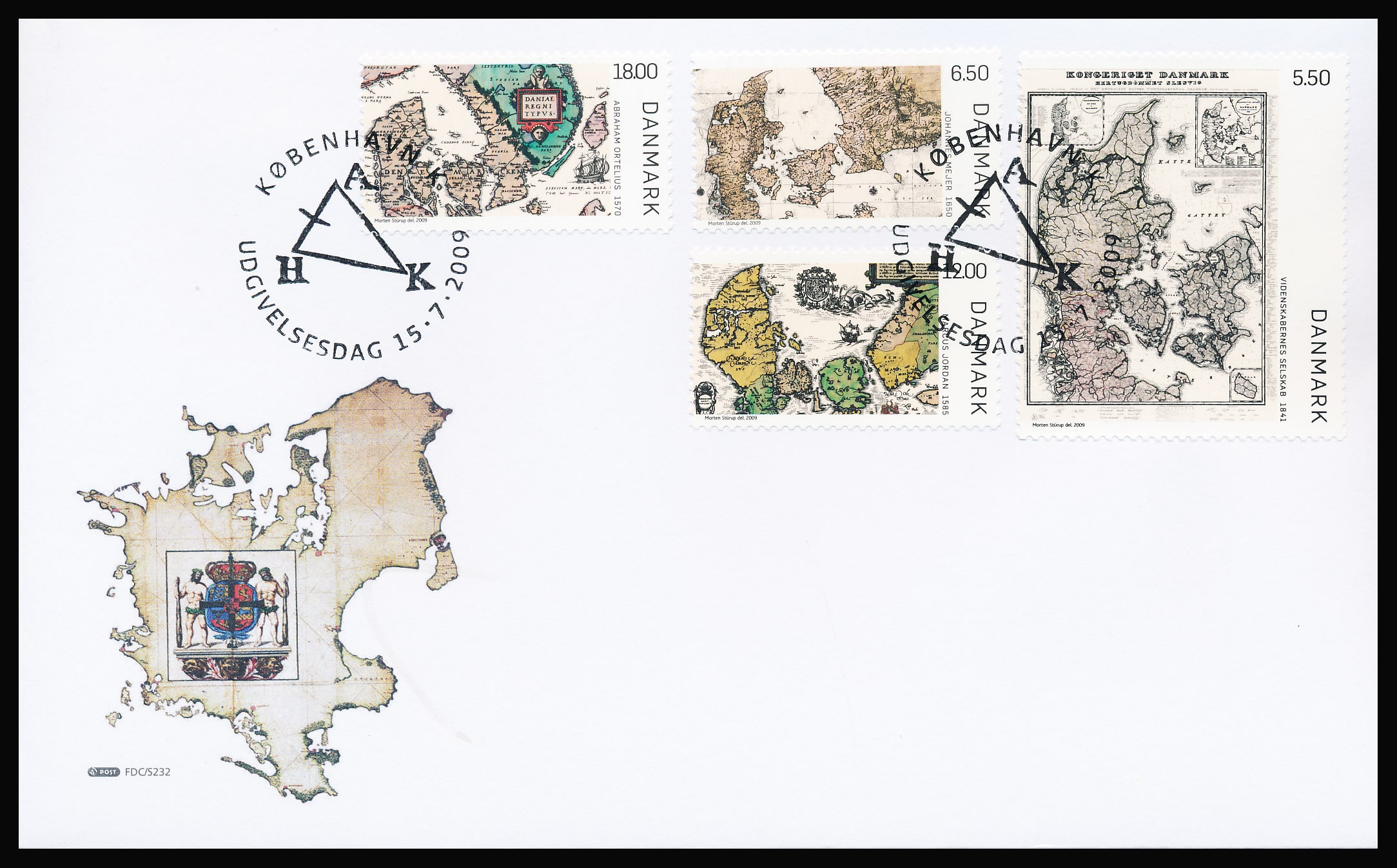 Danmark FDC AFA 1585-1588