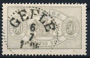 Sverige Tjenestemærker AFA 16 Stemplet