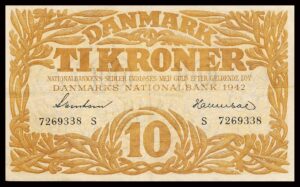 Danmark 10 Kroners 1942 Kvalitet 1+ S 7269338
