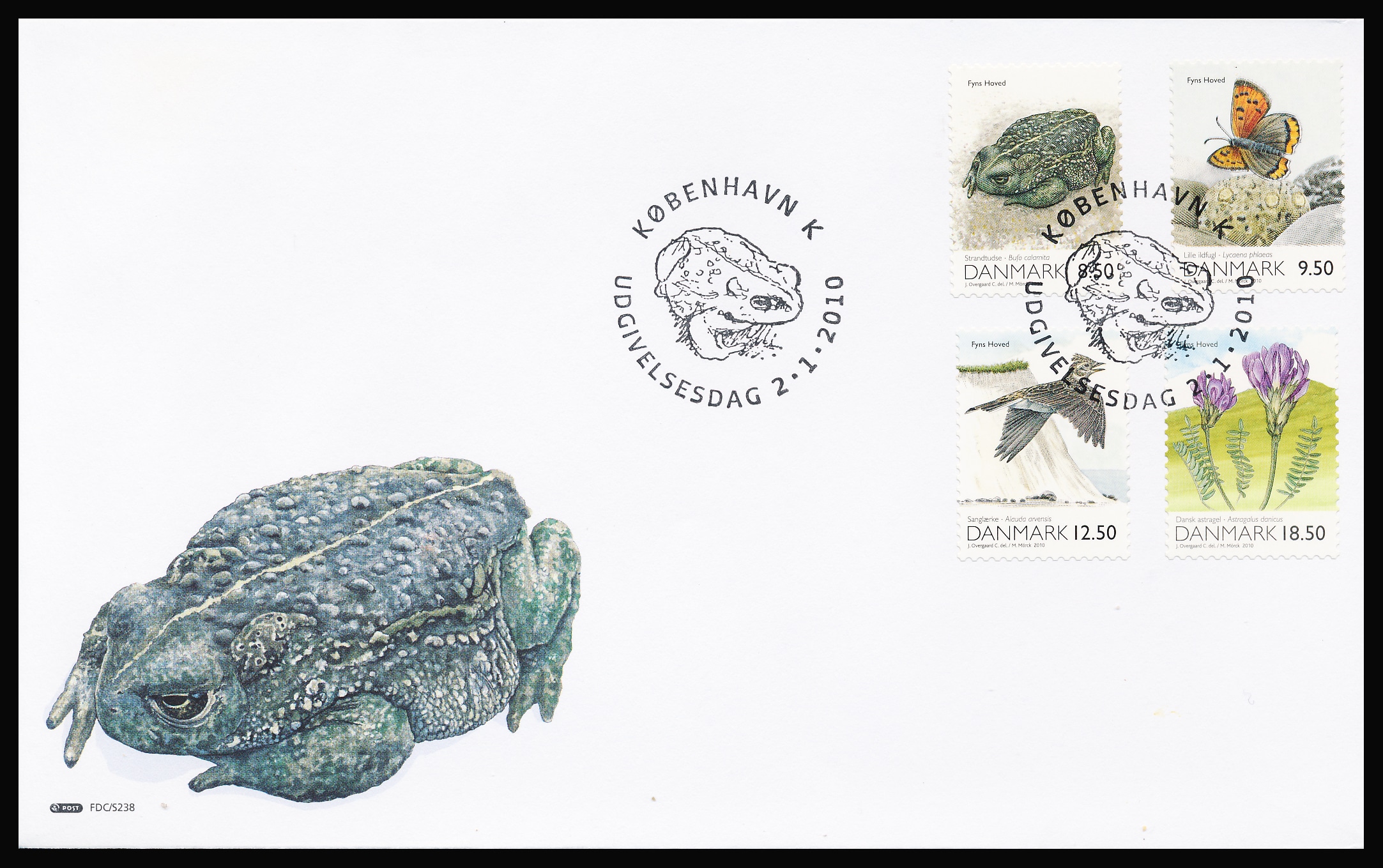 Danmark FDC AFA 1600E-1603E