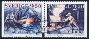 Sverige AFA 1616+1617 Stemplet
