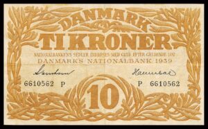 Danmark 10 Kroners 1939 Kvalitet 1+ P 6610562