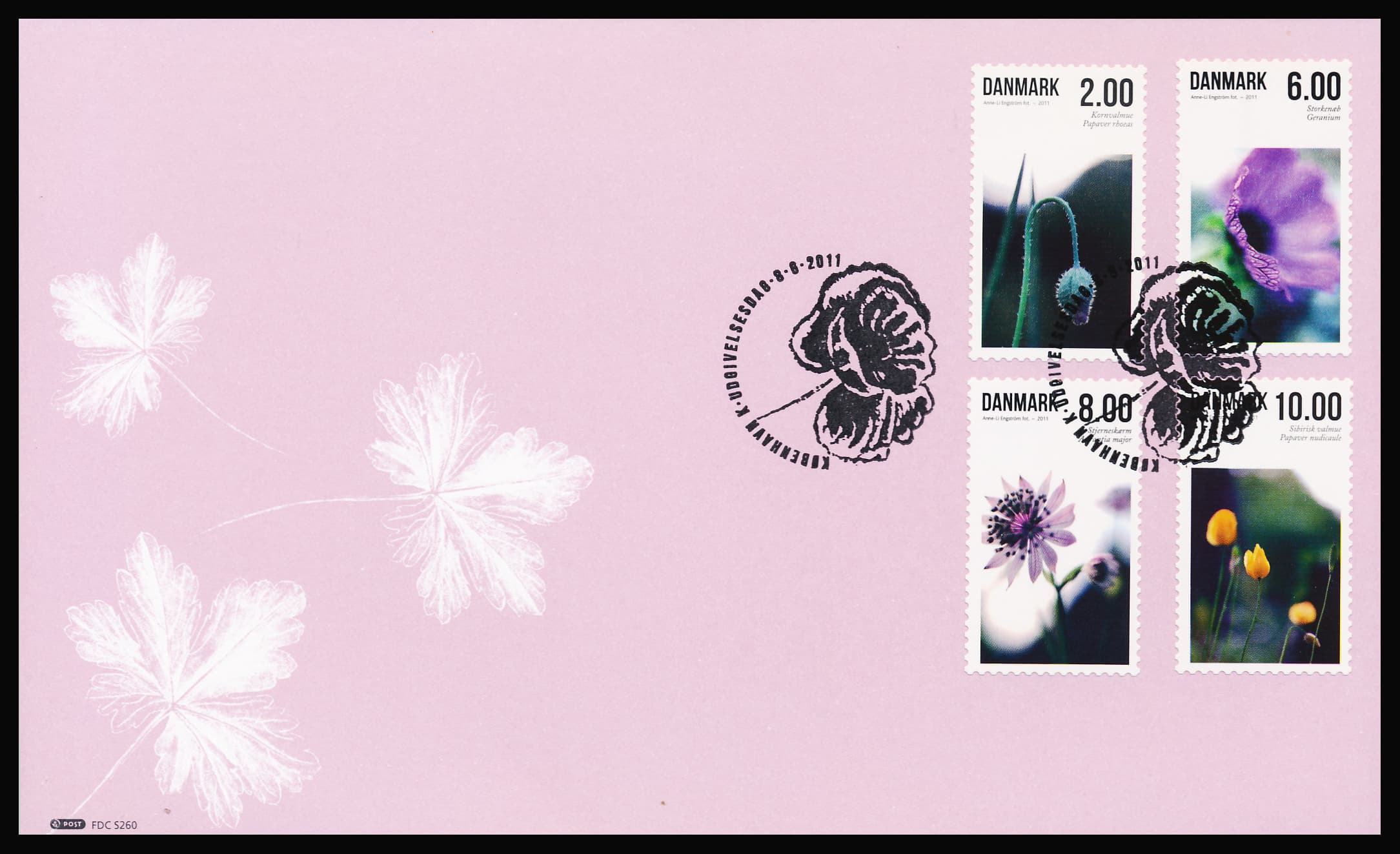 Danmark FDC AFA 1663-1666