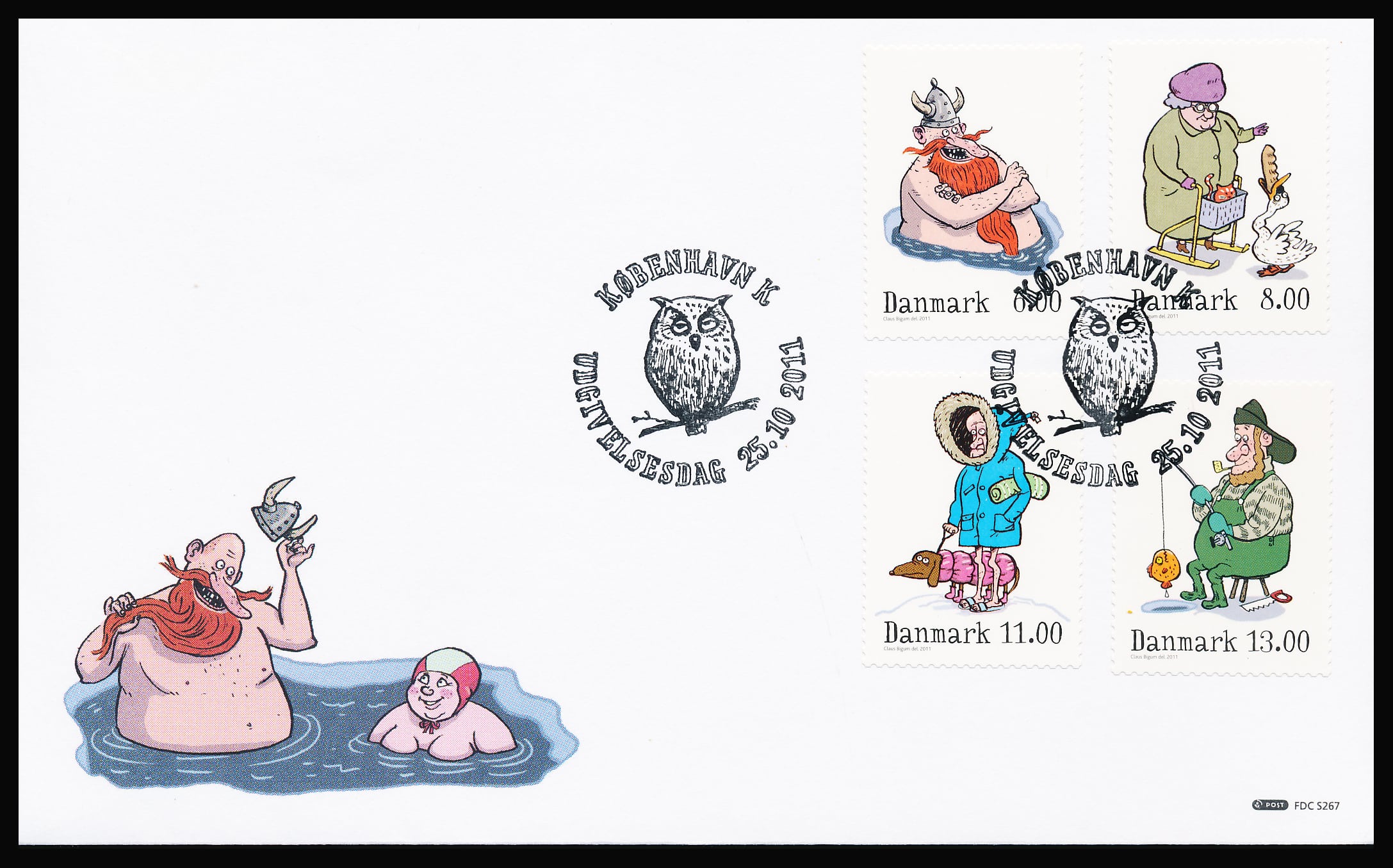 Danmark FDC AFA 1682-1685