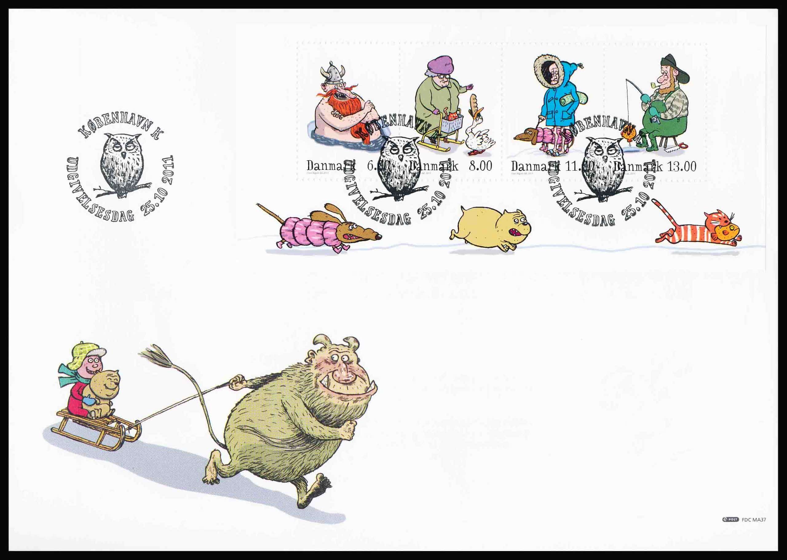 Danmark FDC AFA 1686A