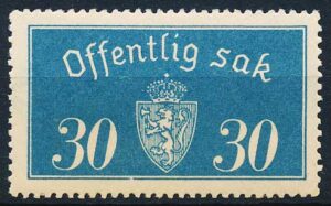 Norge Tjenestemærker AFA 016 Postfrisk