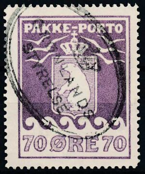 Grønland Pakkeporto AFA 17 Stemplet