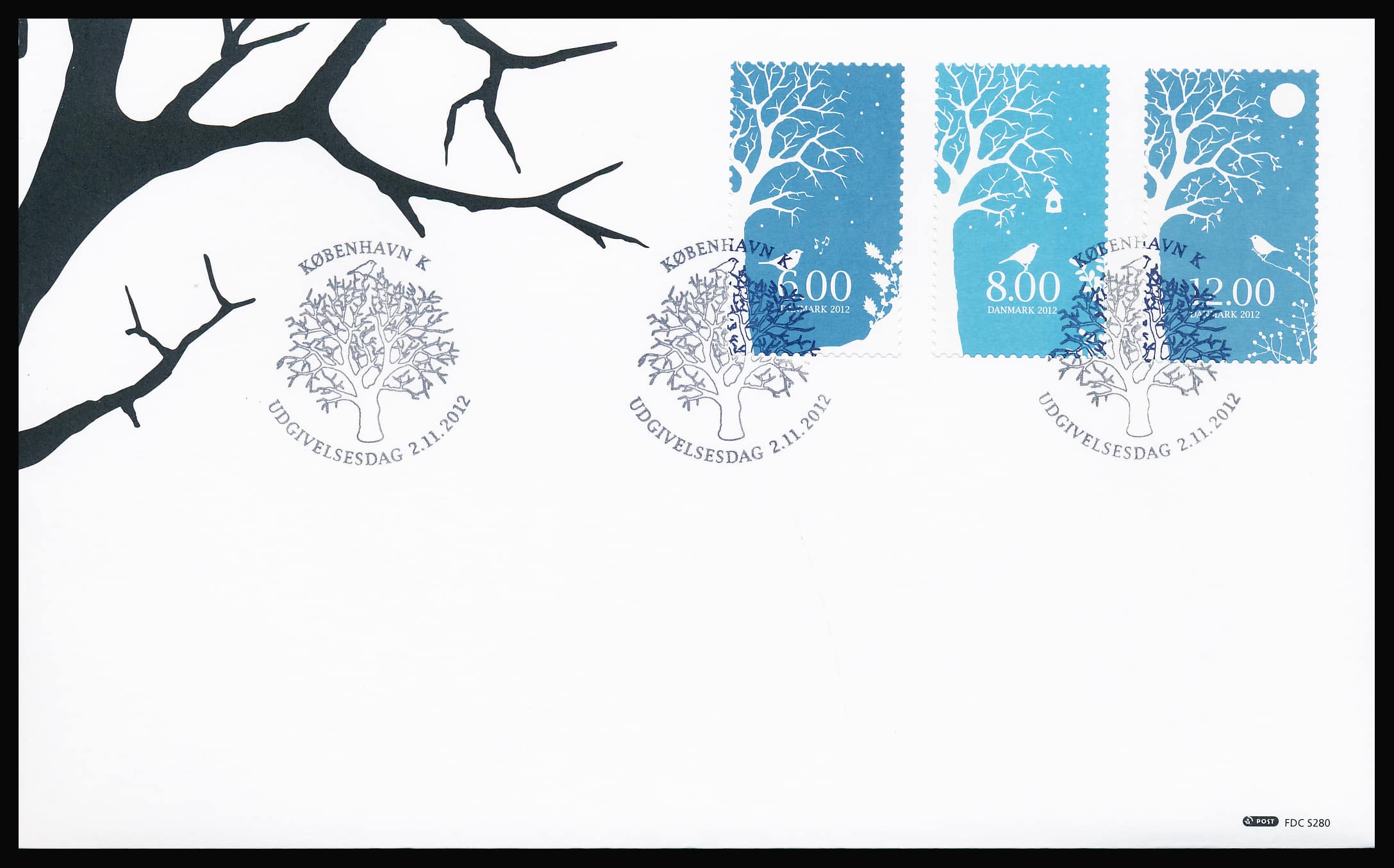 Danmark FDC AFA 1721-1723