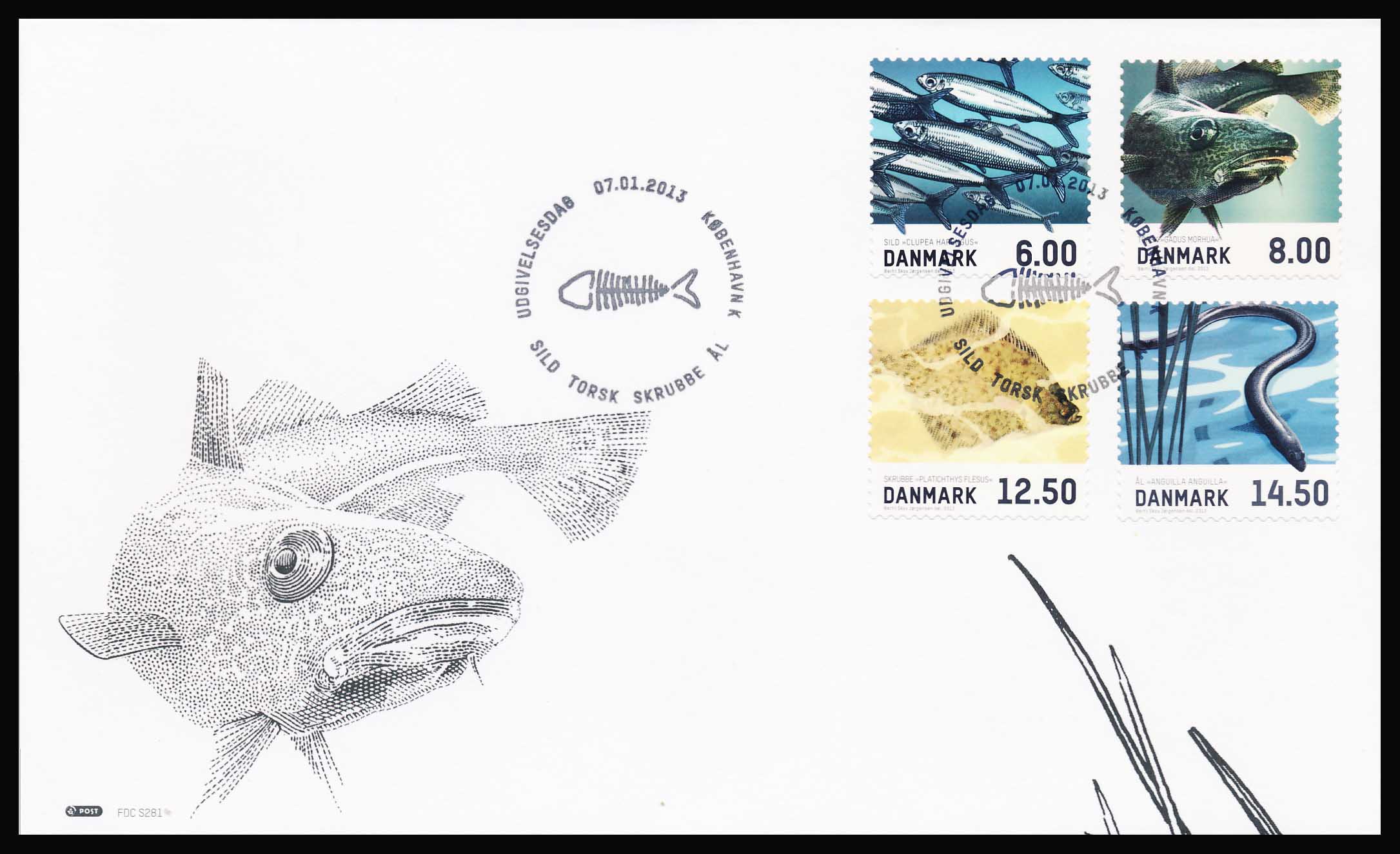 Danmark FDC AFA 1726-1729