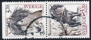 Sverige AFA 1734Co+1735Cn Stemplet