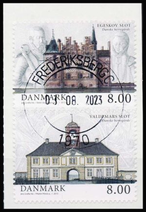 Danmark AFA 1738a-1739a  Parstykke Stemplet