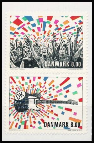 Danmark AFA 1745a-1746a Parstykke Postfrisk