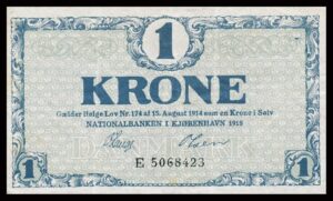 Danmark 1 Kroners 1918 Kvalitet 1 E 5068423