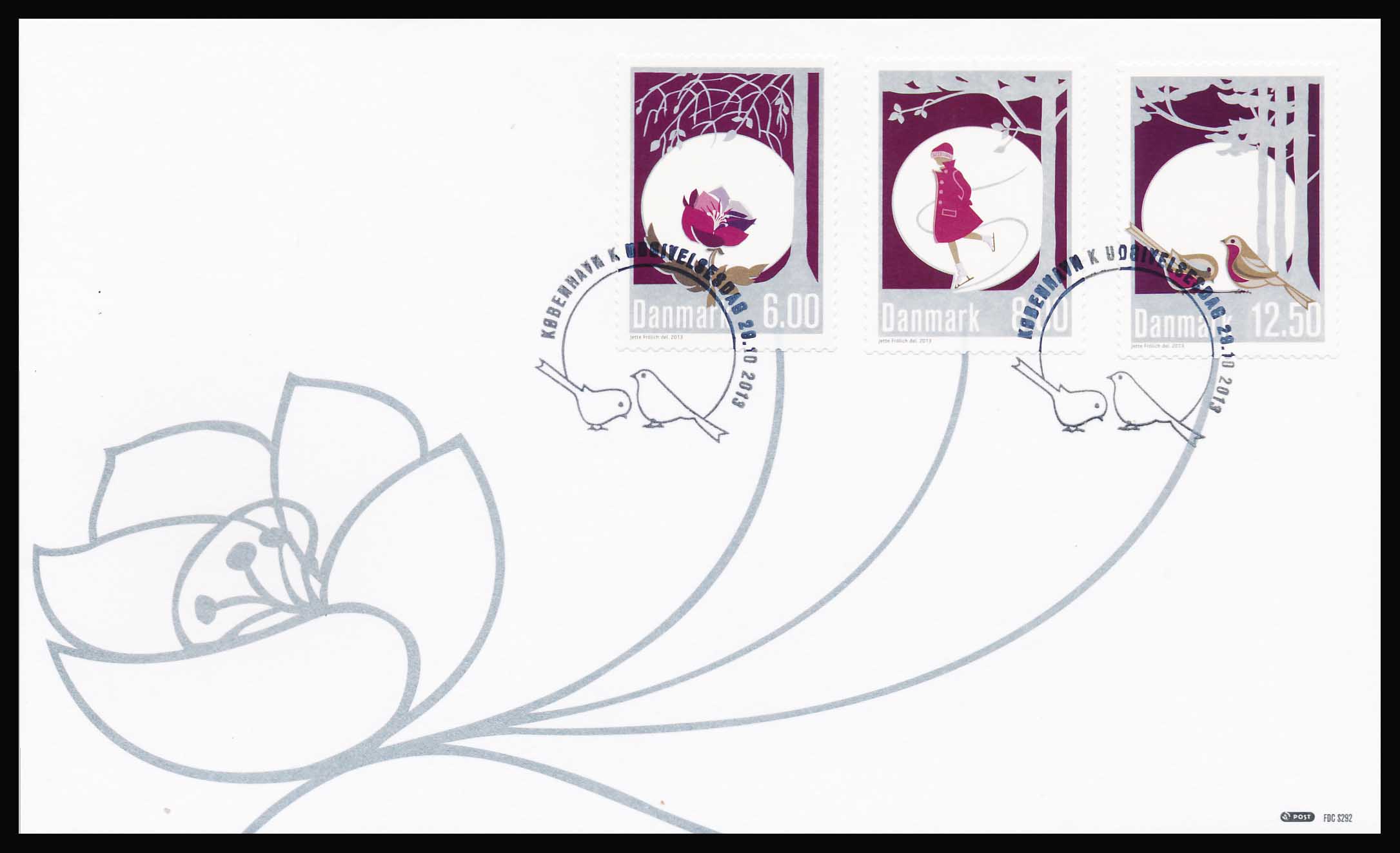 Danmark FDC AFA 1756-1758