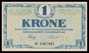 Danmark 1 Kroners 1918 Kvalitet 0-01 H2367983