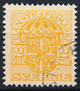 Sverige Tjenestemærker AFA 18 Stemplet