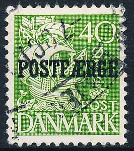 Danmark  Postfærge AFA 18 Stemplet